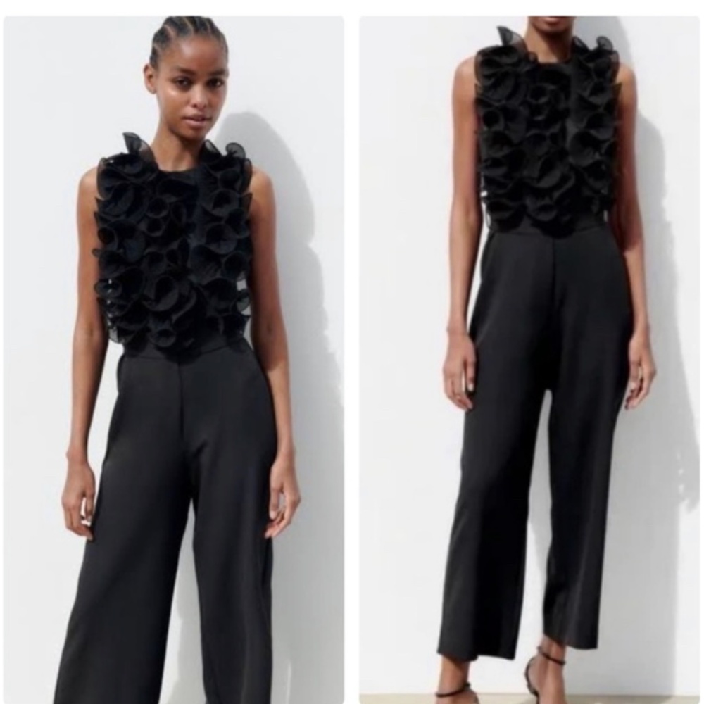 Zara ruffled jumpsuit